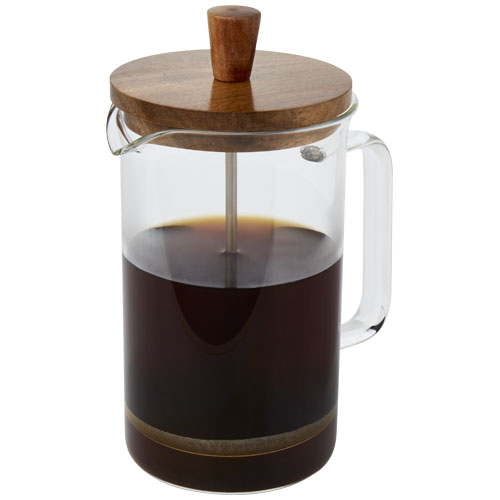 Presse à café publicitaire Ivorie 600 ml Translucide et Bois